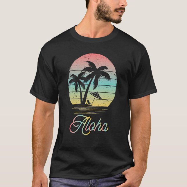 Camiseta tabla de surf Aloha Hawaii Hawaii (Anverso)