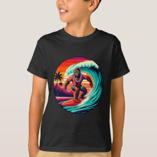 Camiseta Tabla de surf Bigfoot Playa Verano Surfing Sasquat