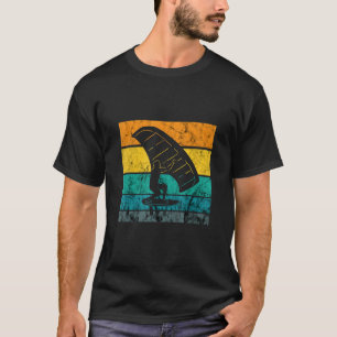 Camiseta Tabla de surf de hidroala eléctrica retro vintage