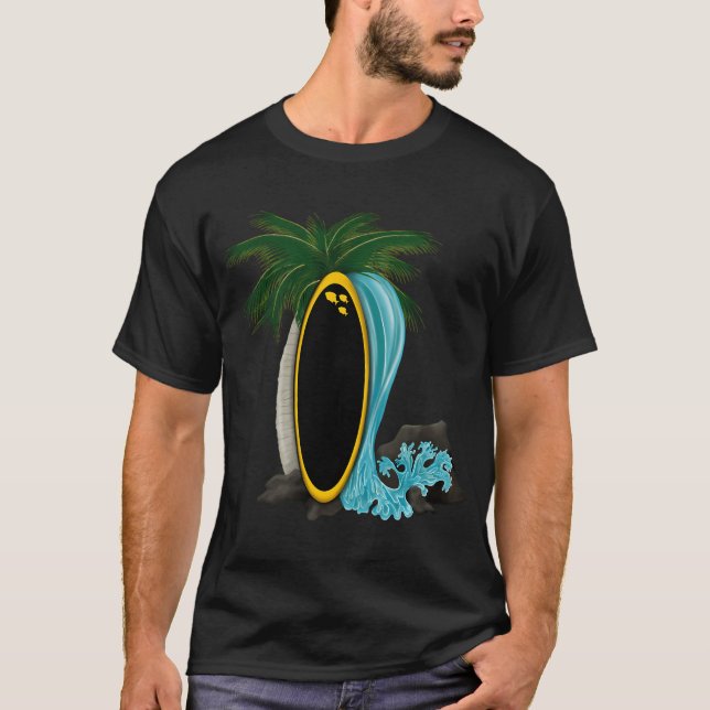 Camiseta Tabla de surf Splash de Yellow Tang (Anverso)