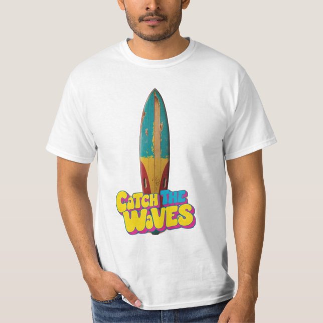 Camiseta tabla de surf vintage (Anverso)