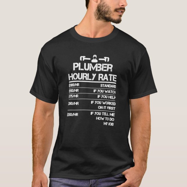 Camiseta Tabla de tasas horarias de plomo (Anverso)