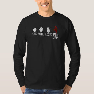 Camiseta Tabla de tijeras de papel de roca Saw Woodworker