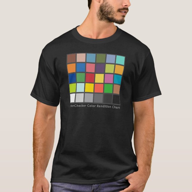 Camiseta Tabla del inspector del color (Anverso)