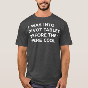 Camiseta Tabla dinámica Excel Hoja de cálculo de Excel Cont