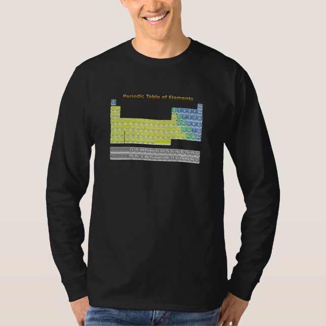 Camiseta Tabla periódica (Anverso)