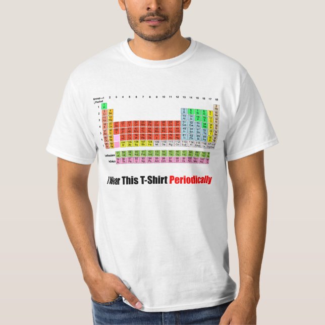 Camiseta Tabla periódica (Anverso)