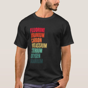 Camiseta Tabla Periódica Ciencia Química Frikis Geek Cienci