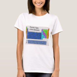 Camiseta Tabla periódica científica de elementos regalos