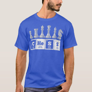 Camiseta Tabla periódica de ajedrez del jugador de ajedrez