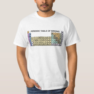 Camiseta Tabla periódica de aves