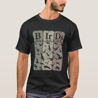 Camiseta Tabla periódica de aves Elets Ornitología Observac