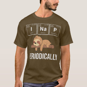 Camiseta Tabla periódica de cada animal que duerme mucho