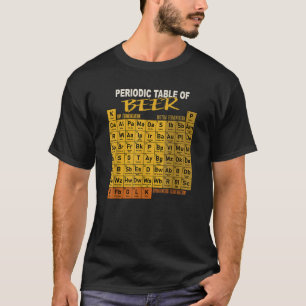 Camiseta Tabla Periódica de Cerveza Artesanal Estilo Cervec