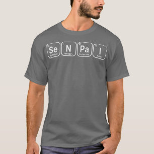 Camiseta Tabla periódica de ciencia de los Camisas Senpai