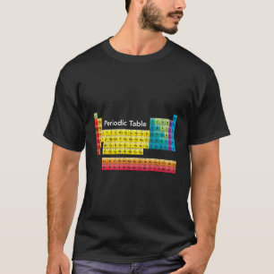Camiseta Tabla Periódica De Color De Los Elets