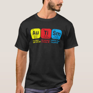 Camiseta Tabla periódica de concienciación sobre el autismo
