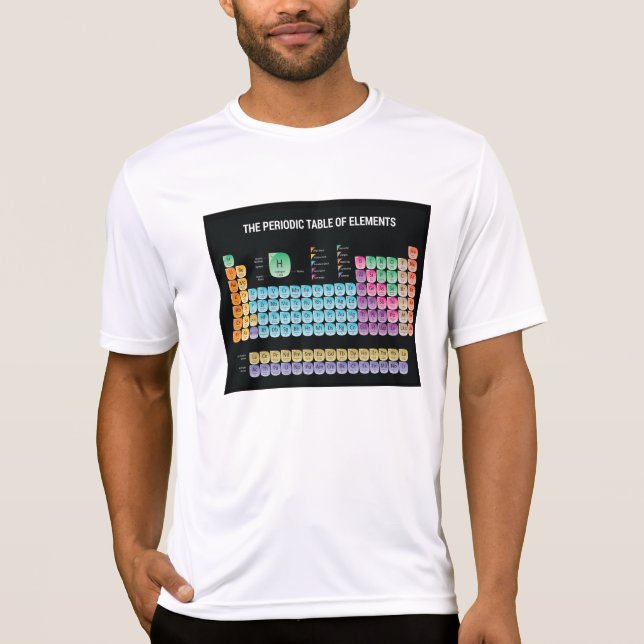 Camiseta Tabla periódica de elementos (Anverso)