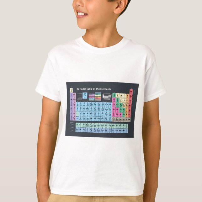 Camiseta Tabla periódica de elementos (Anverso)