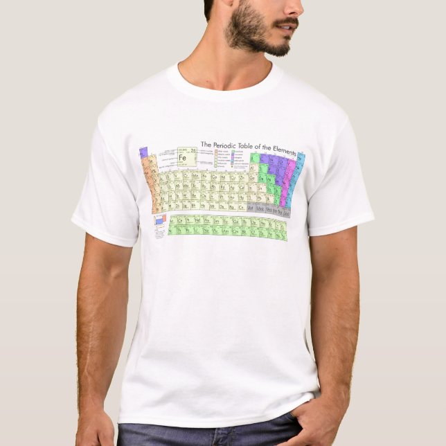 Camiseta Tabla periódica de elementos (Anverso)