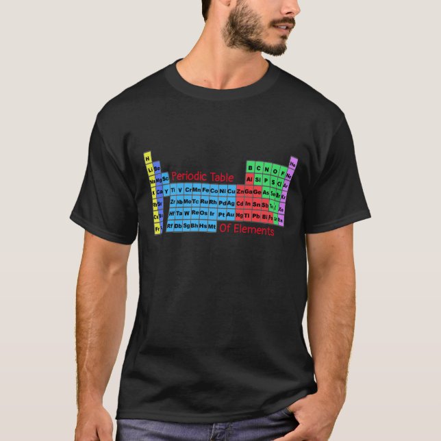 Camiseta Tabla periódica de elementos (Anverso)