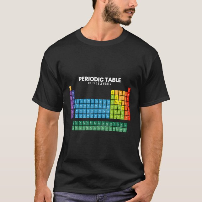 Camiseta Tabla Periódica De Elementos (Anverso)