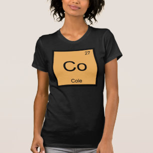 Camiseta Tabla periódica de elementos de química de nombre 