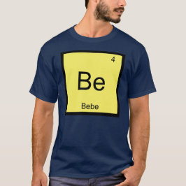 Camiseta Tabla periódica de elementos de química de nombre 