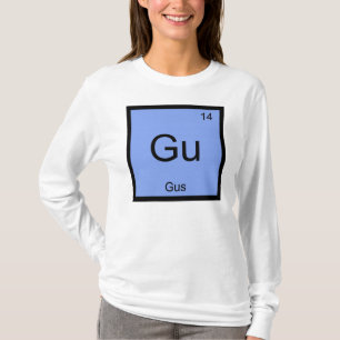 Camiseta Tabla periódica de elementos de química de nombre 