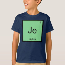 Camiseta Tabla periódica de elementos de química de nombre