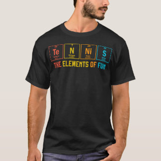 Camiseta Tabla periódica de elementos de tenis Química dive