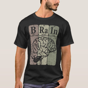 Camiseta Tabla Periódica de Elementos del Cerebro Neurólogo