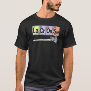 Camiseta Tabla Periódica De Elementos Lacrosse Player Sport