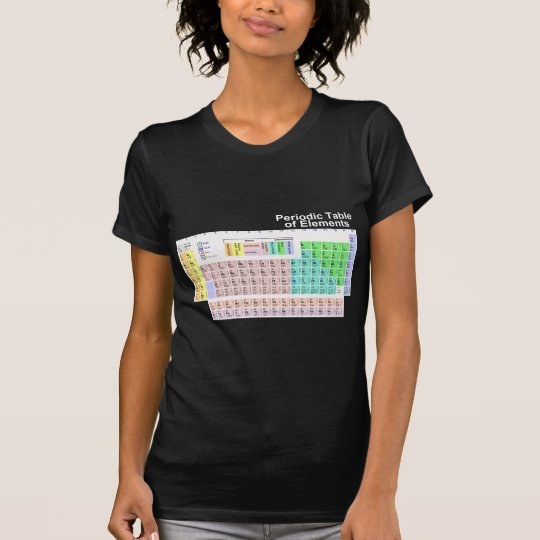 Camiseta Tabla periódica de elementos - oscuridad