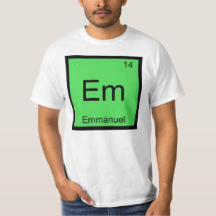 Camiseta Tabla periódica de elementos químicos de Emmanue