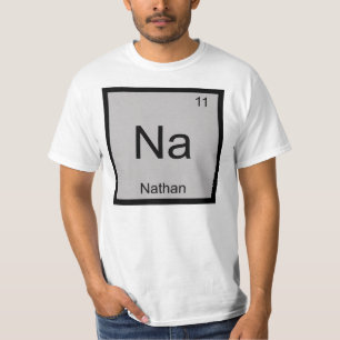 Camiseta Tabla periódica de elementos químicos de Nathan Na