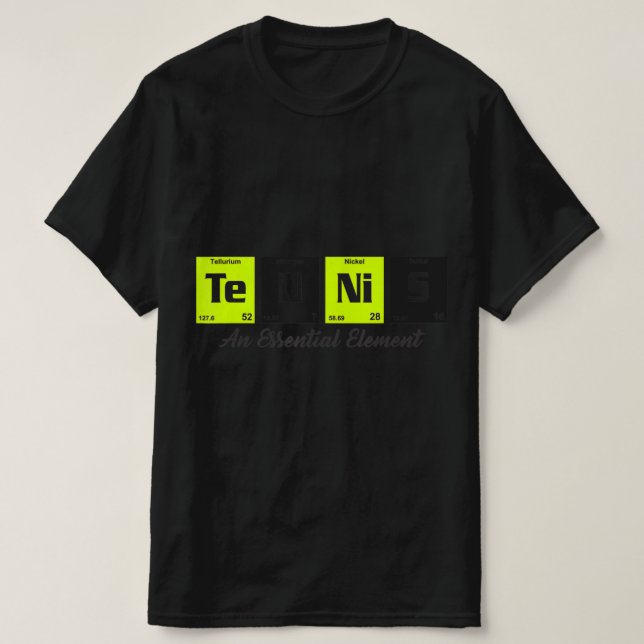 Camiseta Tabla periódica de elementos Regalo del jugador de (Diseño del anverso)