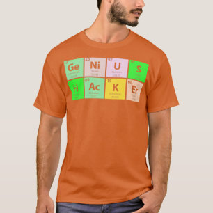 Camiseta Tabla periódica de Genius Hacker
