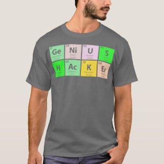 Camiseta Tabla periódica de Genius Hacker