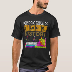 Camiseta Tabla Periódica De Historia Negra Afroamericana 2