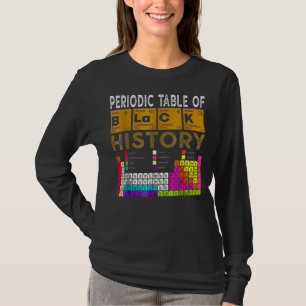 Camiseta Tabla Periódica De Historia Negra Afroamericana 2