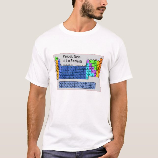 Camiseta Tabla periódica de la ciencia de regalos de los (Anverso)