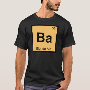 Camiseta Tabla periódica de la química de la cerveza rubia