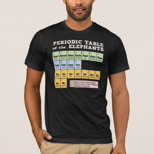 Camiseta Tabla periódica de los elefantes