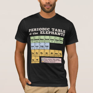 Camiseta Tabla periódica de los elefantes