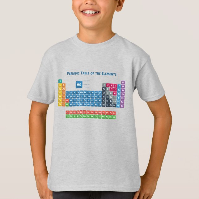 Camiseta Tabla periódica de los elementos 2 (Anverso)