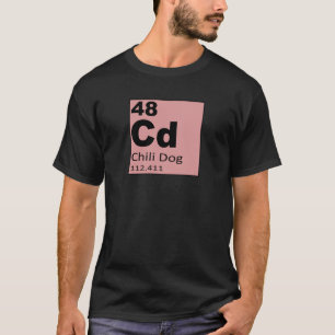 Camiseta Tabla periódica de los elementos del foodie: Perr