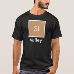 Camiseta Tabla periódica de química de Silicon Valley con j