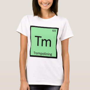 Camiseta Tabla periódica de química deportiva de trampolín