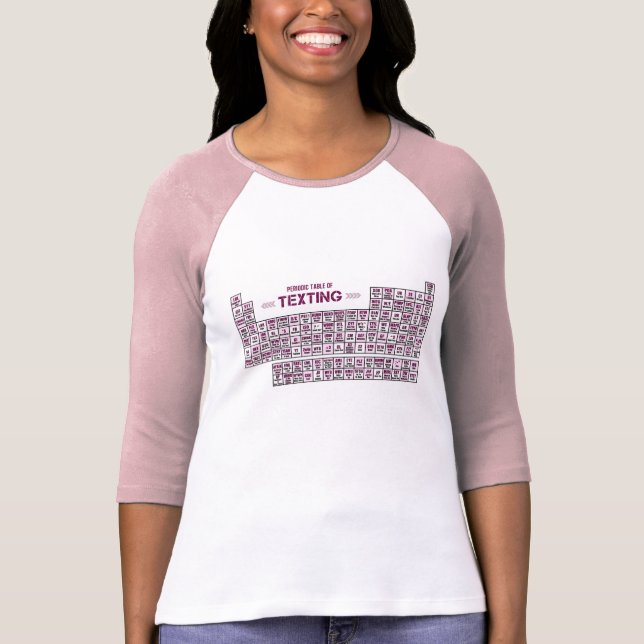 Camiseta Tabla periódica de Texting (Anverso)